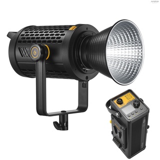 Godox UL150IIBi Silent Studio LED Video Light 155W Photography Fill Light 2800K-5600K Stepless Dimmable 21 FX Lighting Effects CRI96+ TLCI97+ Bowens Mount Mobile APP/ 2.4G Wireless