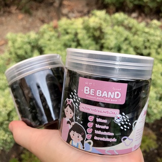 BEBAND หนังยางรัดผมเด็ก [ยางเส้นใหญ่Large : ใช้รัดผมผู้ใหญ่] สีดำใสล้วน