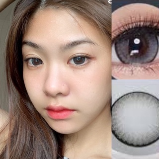 ✨brown gray สายแบ๊ว ตากลมโต บิ๊กอายขนาดตาโต กรองแสง uv (คอนแทคเลนส์ Bigeye) มีค่าสายตาให้เลือก