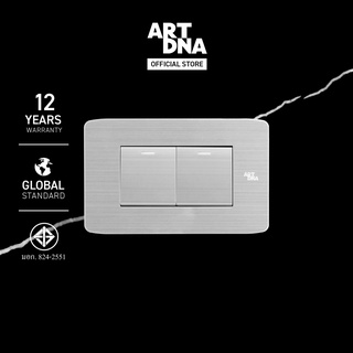 ART DNA รุ่น A89 Switch 1 Way Size M สีสแตนเลส ขนาด 2x4" design switch สวิตซ์ไฟโมเดิร์น สวิตซ์ไฟสวยๆ