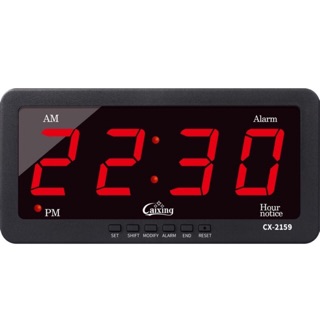 ภาพหน้าปกสินค้าCaixing นาฬิกาดิจิตอล LED DIGITAL CLOCK แขวนติดผนัง Number Clock แขวนผนัง ตั้งโต๊ะ รุ่น CX-2159ขนาด:สูง 3 กว้าง 7.4 นิ้ว ที่เกี่ยวข้อง