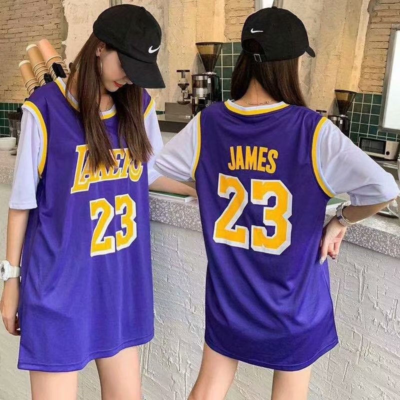 เสื้อบาสเก็ตบอล NBA Los Angeles Lakers Jersey NO.23 แบบแขนกุด ทรงหลวม  สำหรับผู้หญิง | Shopee Thailand