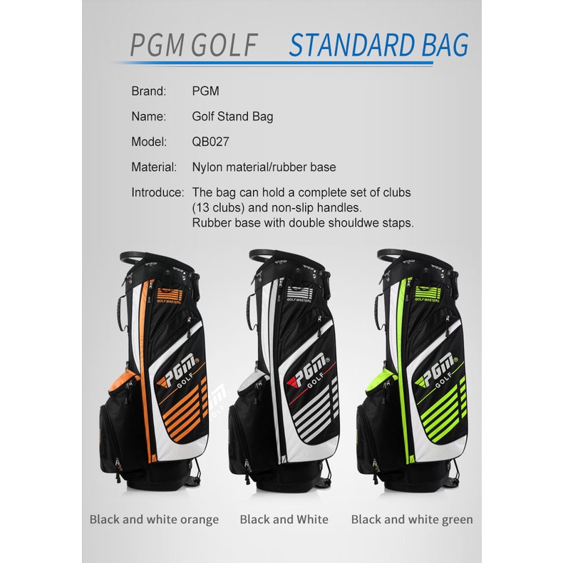 11golf-ถุงกอล์ฟ-ขาตั้ง-pgm-qb027-ใส่ไม้กอล์ฟได้-13-ไม้-stand-golf-bag