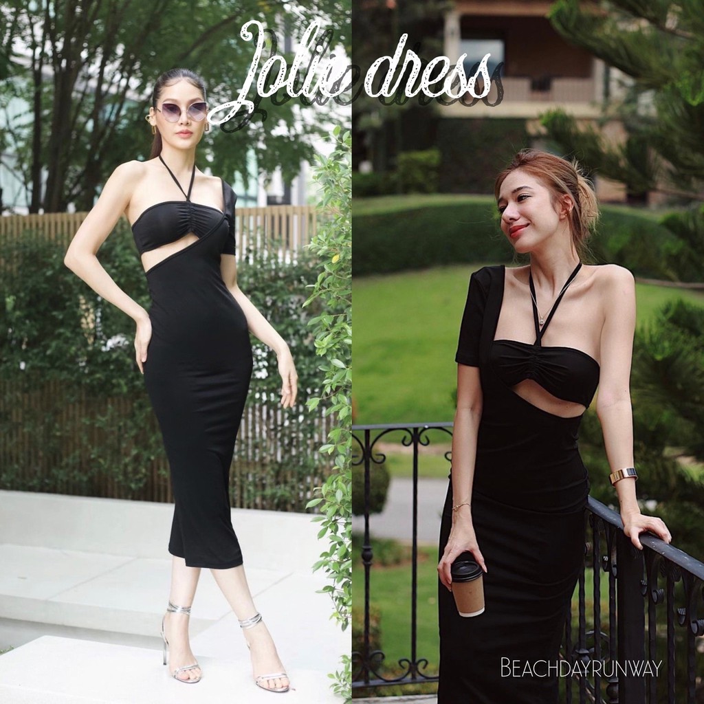 jolie-dress-เดรสยืดสีดำ