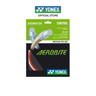 สินค้า YONEX AEROBITE เอ็นแบดมินตัน เอ็นไฮบริดขนาดเส้นแนวตั้ง 0.67 มม. เส้นแนวนอน 0.61 มม. ช่วยเพิ่มแรงหมุนของลูกขนไก่