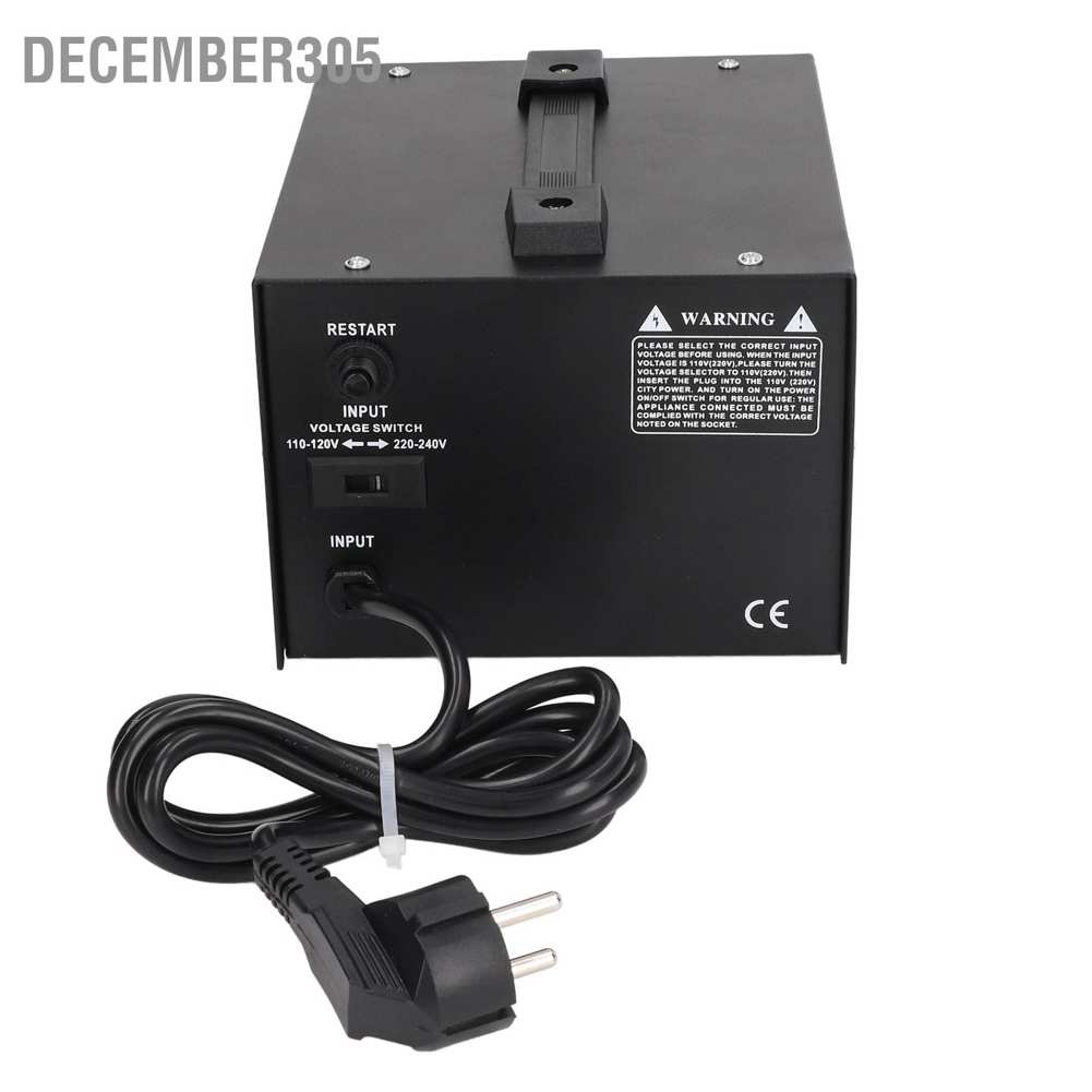 december305-หม้อแปลงแรงดันไฟฟ้า-1000w-220v-เป็น-110v-เฟสเดียว-ปลั๊ก-eu-ปรับได้