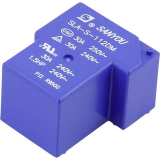 Relay 5Pin 12V DC 30A SLA-S-112DM PCB รีเลย์ กระแสสูง    สำหรับงานควบคุม งาน Auto Control หรืองาน DIY