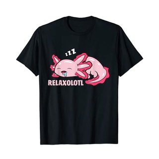 เสื้อยืด พิมพ์ลายการ์ตูนกราฟิก Axolotl Lover Mexican Salamander Relaxolotl น่ารัก เพื่อความสวยงาม สําหรับเด็กผู้ชาย และผ