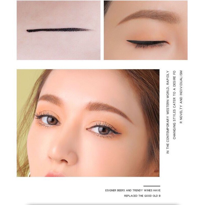 ภาพสินค้าNo 775 808 Lameila Waterproof Liquid Lasting Eyeliner Pen อายไลเนอร์ แห้งเร็วภายใน 3 วินาที กันน้ำ เหงื่อ หัวนุ่ม วาดง่า จากร้าน lameila_shop บน Shopee ภาพที่ 3