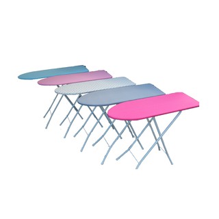 โต๊ะรีดผ้า ปรับระดับได้ 6 ระดับ แข็งแรง ท้อปคลุมด้วยผ้าคอตตอนลายจุด