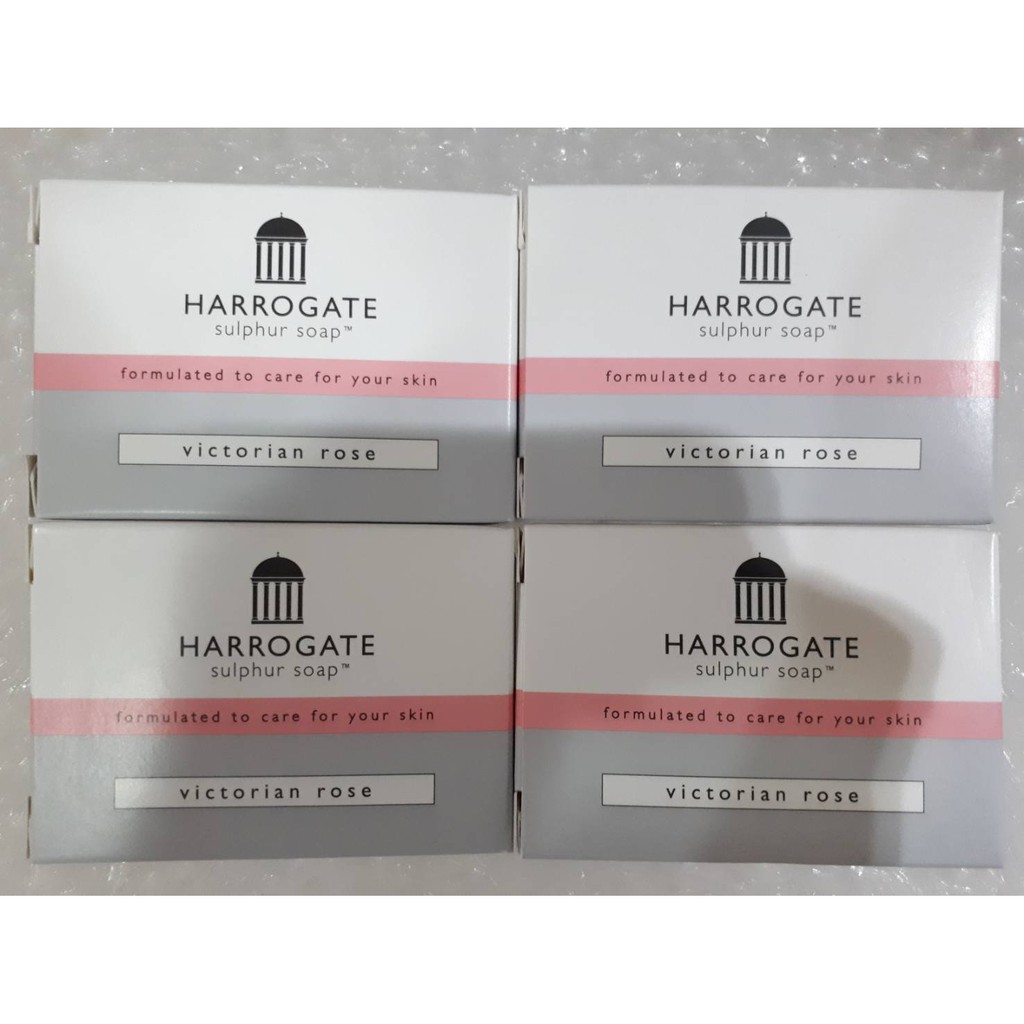 harrogate-sulphur-soap-victorian-rose-50-กรัม-สบู่ฮาโรเกต-กลิ่นกุหลาบ-สบู่ลดสิว-สำหรับผิวมัน-เป็นสิว-ผิวแพ้ง่าย