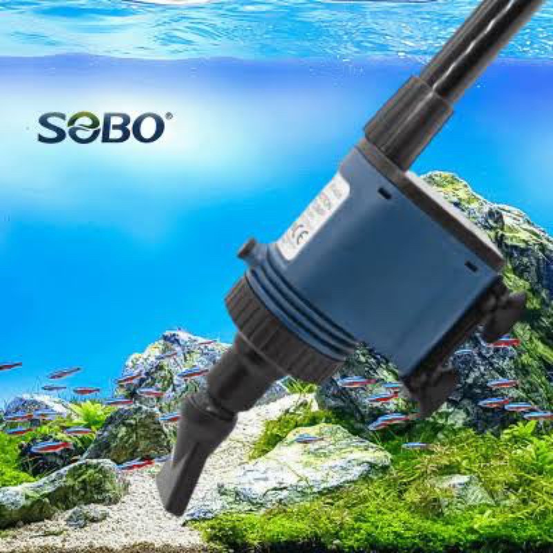sobo-bo-028-ปั๊มน้ำดูดตะกอน-ของเสีย-ขี้ปลา-ถ่ายน้ำ-ทำความสะอาดก้นตู้-และก้นบ่อปลา