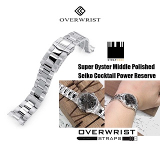 ภาพหน้าปกสินค้าสายนาฬิกา Strapcode รุ่น Super Oyster Middle Polished for Seiko Cocktail SRPB41, SSA343, SSA345, SSA361 ที่เกี่ยวข้อง
