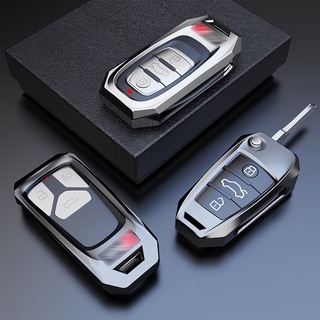 ภาพหน้าปกสินค้าปลอกกุญแจรีโมทรถยนต์ / Zinc Alloy Car Key Case Cover For Audi A1 A3  A4 A4L A5 A6 A8 Q5 Q7 TT 2016-2021 Accessories ที่เกี่ยวข้อง
