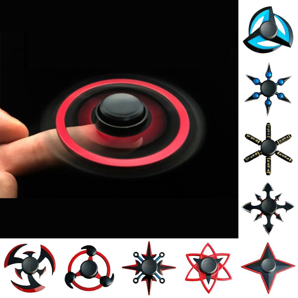 สังกะสีนารูโตะโลหะผสม Shuriken ปลายนิ้ว Spinner Antistress ของเล่น ...