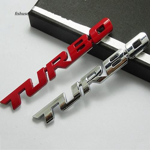 fhue-สติกเกอร์โลหะโลโก้turbo-3มิติสำรหับติดตกแต่งรถจักรยานยนต์-รถยนต์