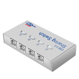 4 Port Auto USB 2.0 Selector Switch Printer Flash Driver Control (ออโต้)