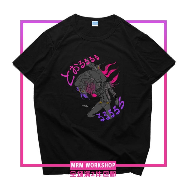 jojo-s-bizarre-adventure-golden-wind-dobio-diablo-boss-อะนิเมะเสื้อยืดแขนสั้น