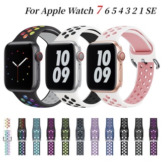 สายนาฬิกาข้อมือซิลิโคน สําหรับ Apple Watch 49 มม. 45 มม. 41 มม. 44 มม. 40 มม. 42 มม. 38 มม. iWatch Series Ultra 8 7 6 5 4 3 2 SE
