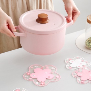 Japan Style Cherry Blossom Heat Insulation Table Mat Family Office Anti-skid Tea Cup Milk Mug Coffee Cup Coaster