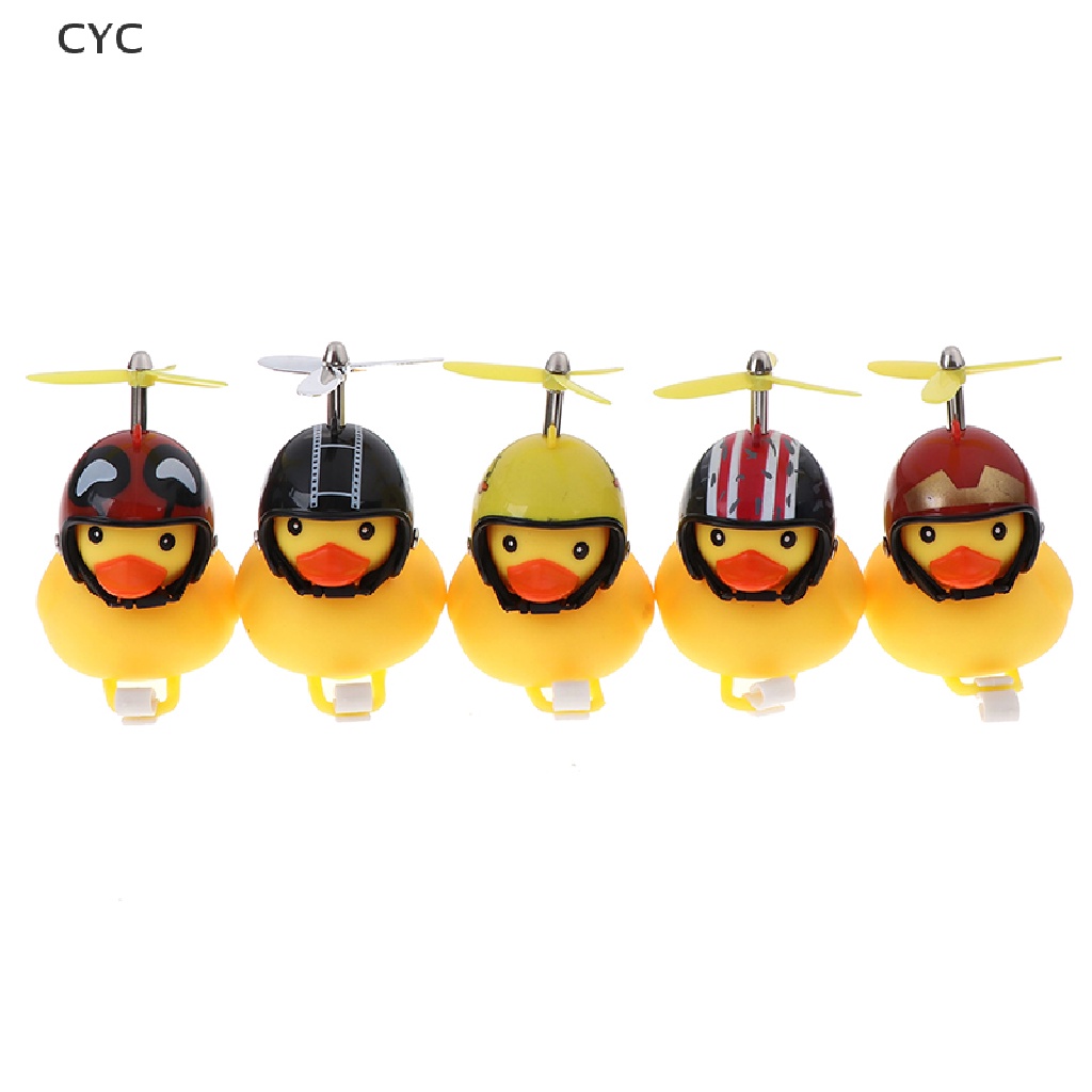 cyc-bicycle-duck-light-bike-horn-bell-cartoon-helmet-with-light-motorcycle-handlebar-cy