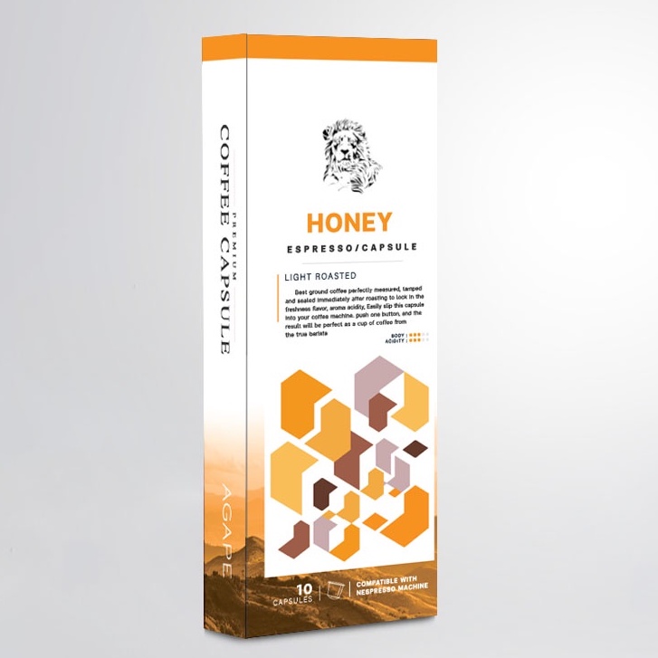 กาแฟแคปซูลอลูมิเนียม-honey-10-capsules