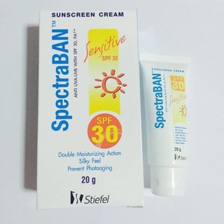 SPECTRABAN SENSITIVE SPF30 20GM ผลิตภัณฑ์ป้องกันแสงแดด สเปคตร้าแบน เซ้นซิทีฟ SPF 30