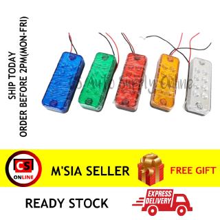 Cs โคมไฟ Led 24V 8smd สีเหลืองอําพัน สีขาว สีแดง สีเขียว สีฟ้า 10 ซม. X 4 ซม. สําหรับติดหลังคารถยนต์