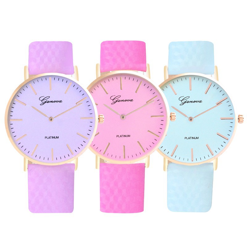 ภาพหน้าปกสินค้าเกาหลี นาฬิกาแฟชั่นสตรี สายหนังนาฬิกาข้อมือควอทซ์ สายรัดข้อมือสามารถเปลี่ยนสี จากร้าน hailie.th บน Shopee