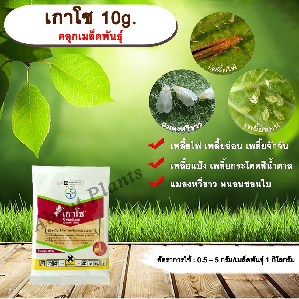 เกาโช-10g-อิมิดาคลอพริด-คลุกเมล็ดพันธุ์-สารกำจัดแมลง-คลุกเมล็ดก่อนปลูก-แมลงในดิน-กำจัดเพลี้ย-กำจัดแมลง-แมลงในดิน