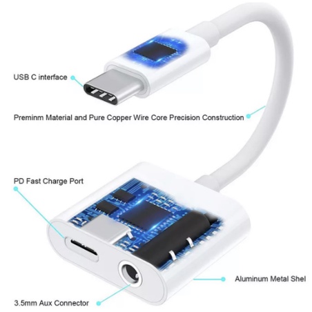 สายแปลง-2-in-1-รุ่น-jh-031-audio-adaptador-ชาร์จ-aux-สายหูฟัง-usb-c-แจ็ค-สายเคเบิลอะแดปเตอร์-ของแท้-รับประกัน1ปี