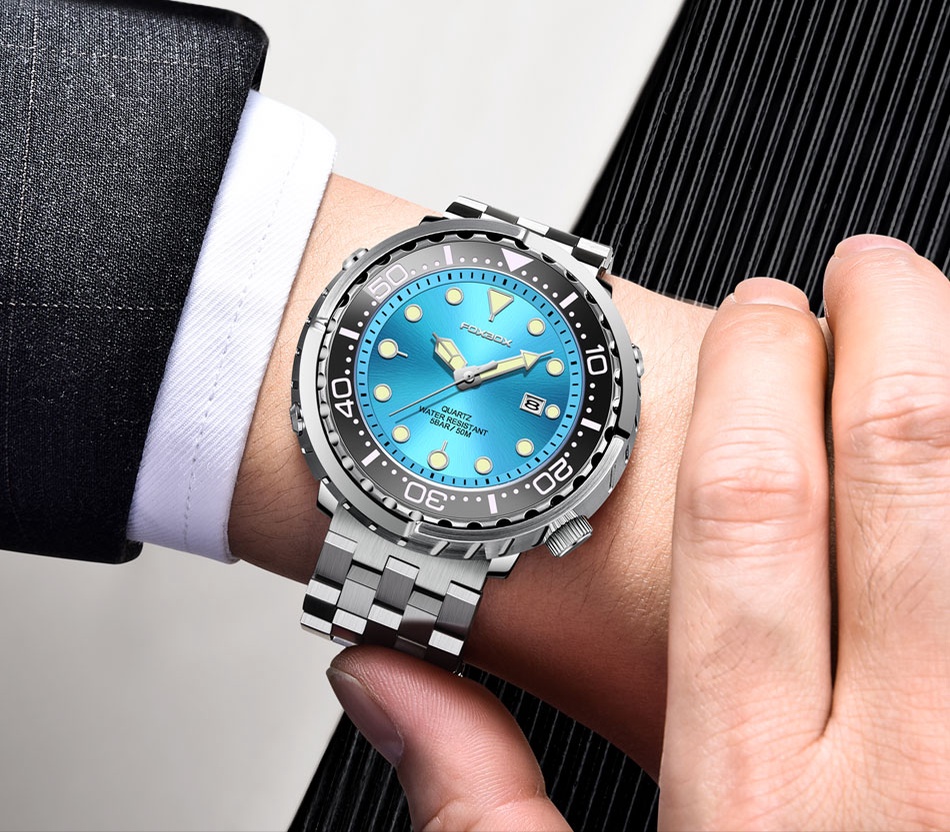 รายละเอียดเพิ่มเติมเกี่ยวกับ Foxbox นาฬิกาข้อมือควอทซ์ กันน้ํา 50 เมตร สไตล์นักธุรกิจ แฟชั่นสําหรับผู้ชาย