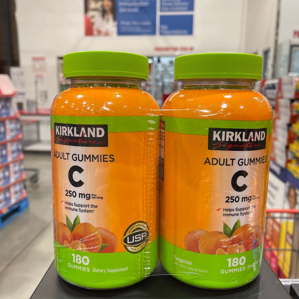 ภาพสินค้า(Exp.01/2024)Kirkland Signature Vitamin C 250mg Adult 180Gummies สูตรใหม่ ไม่เคลือบน้ำตาล จากร้าน jojo.storee บน Shopee ภาพที่ 3