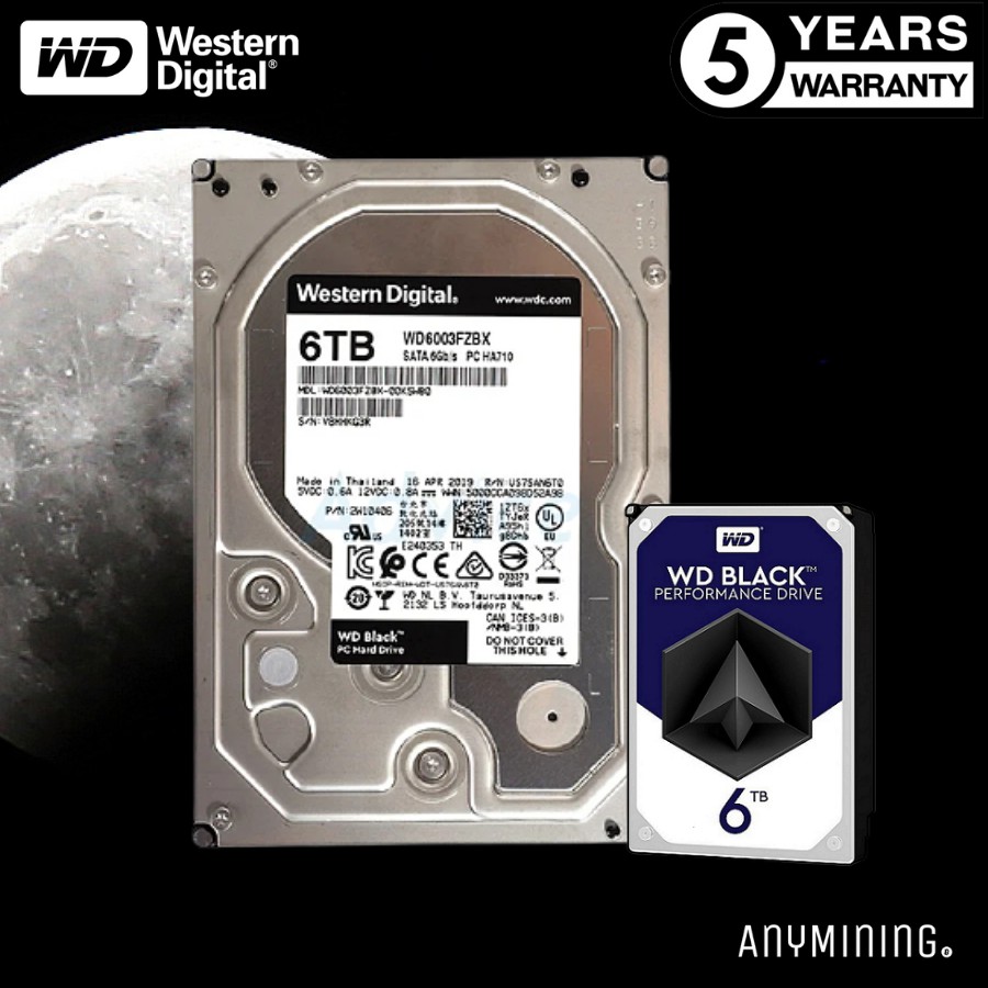 [พร้อมส่ง]ฮาร์ดดิสก์ 6 TB HDD WD BLACK 7200RPM SATA3 (WD6003FZBX ...
