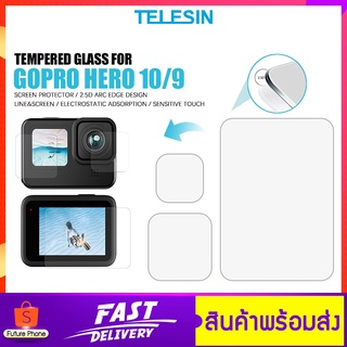 TELESIN รุ่น GP-FLM-901 Hero10/9 ฟิล์มกระจก กันรอย ฟิล์มกระจกนิรภัย black Tempered Glass Screen Protector