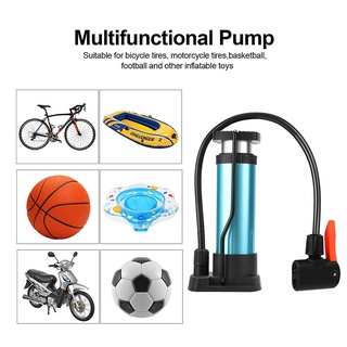 ที่สูบลม สูบจักรยาน เติมลมรถจักรยาน พกพา 120PSI ปั๊มจักรยาน Bicycle Foot Pump สูบลมเท้าเหยีย ที่สูบลมบอล ลูกโป่ง