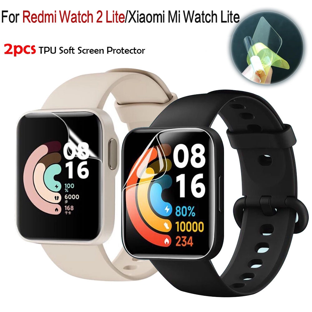 ภาพหน้าปกสินค้าฟิลม์ใสกันรอยหน้าจอ สำหรับ Mi Redmi Watch 2 Lite LCD TPU แบบนิ่ม สำหรับ xiaomi Mi Watch Lite Screen Protector Film