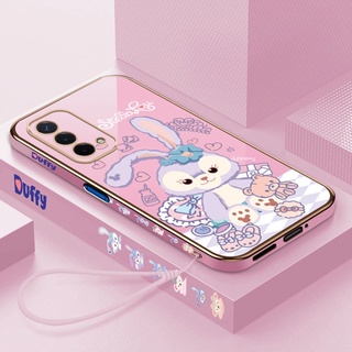 Stellalou เคสโทรศัพท์ ซิลิโคนนิ่ม ขอบตรง ลายการ์ตูน สําหรับ oppo a3 a12e a15 a15s f9 f9 pro a92s a95 a93s a83