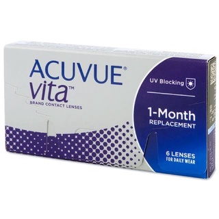 Acuvue Vita Contacts คอนแทคใส รายเดือน (1 กล่อง 6 ชิ้น)