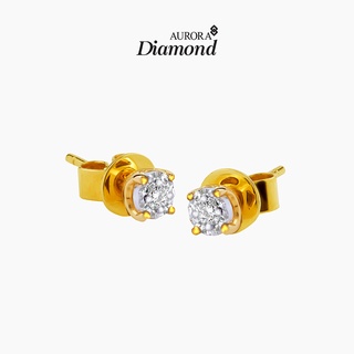 ภาพขนาดย่อของภาพหน้าปกสินค้าAurora Diamond ต่างหูเพชรเม็ดเดี่ยว De Belle Collection จากร้าน aurora_diamond_officialshop บน Shopee