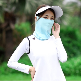 ภาพขนาดย่อของภาพหน้าปกสินค้าPGM Outdoor Skin Care Sports Quick Dry Neck Ice Silk Mask Face Sun Protection UV Blocking Golf Sunscreen Mask จากร้าน sportstore.th บน Shopee ภาพที่ 4