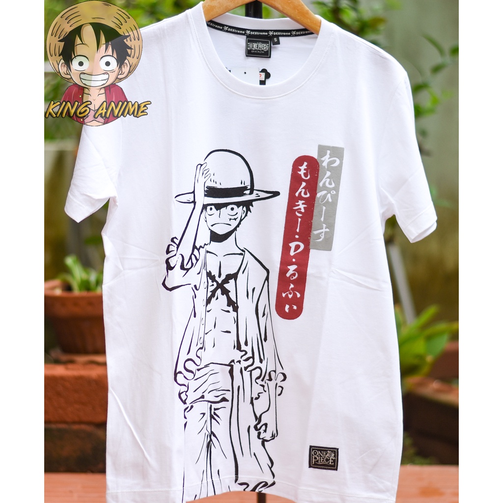 t-shirt-dop-1353-มีสีแดงและสีขาว-captain-luffy