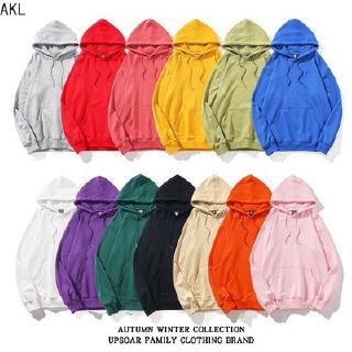 Mens Casual Hoodie 6 Solid Colors Loose Sports Sweater Outerwear