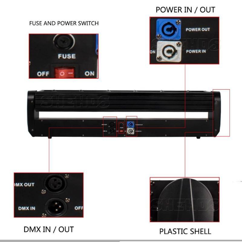 moving-bar-laser-8-head-สีแดง-party-light-ไฟดิสโก้-ไฟเทค-ไฟปาร์ตี้-ไฟเวที-ดิสโก้ผับ