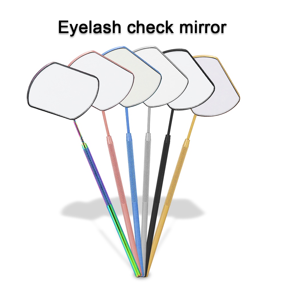 ภาพหน้าปกสินค้ามัลติฟังก์ชั่ตรวจสอบกระจกต่อขนตาแต่งหน้าความงามแบบพกพาสแตนเลสขนตาเครื่องมือแต่งหน้า