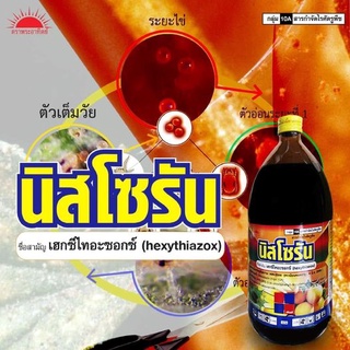 นิสโซรัน เฮกซีไทอะซอกซ์(hexythiazox) 1.8%  ขนาด 1 ลิตร