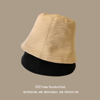 2girlsstudio bucket hat summer หมวกบัคเก็ตผ้าฝ้ายแบบมินิมอลสไตล์เกาหลี ใส่ไปเที่ยวไปคาเฟ่สุดน่ารัก พร้อมส่ง