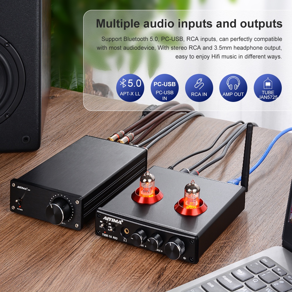 aiyima-tube-t6-pro-bluetooth-5-0-tube-preamplifier-hi-fi-headphone-amp-vacuum-tube-preamp-for-home-audio-amplifier-wireless-receiver-audio-decoder-preamp-pc-usb-dac-aptx