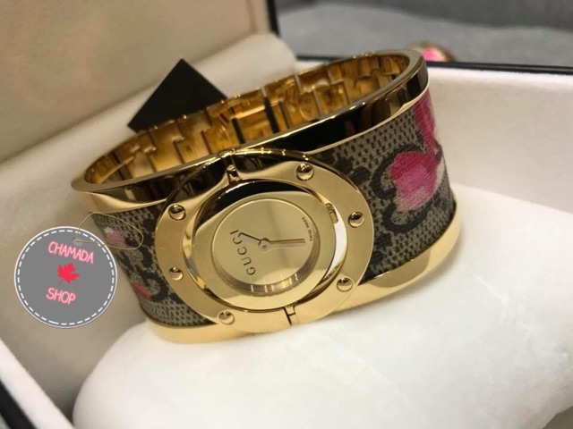 gucci-twirl-bloom-gold-tone-and-floral-ladiea-watch