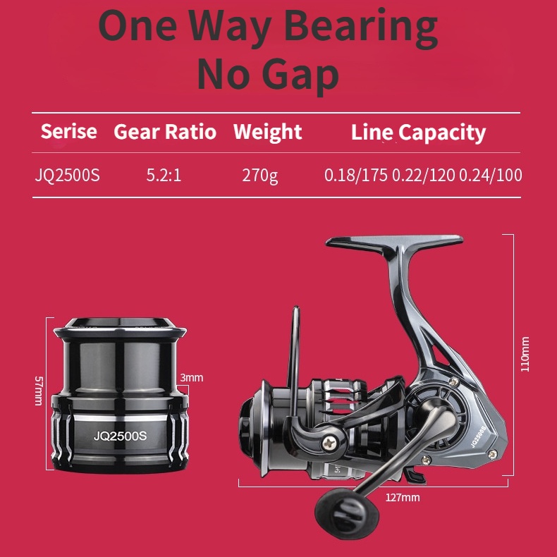 อุปกรณ์รอกล้อหมุน-2500-max-drag-8-กก-super-smooth-5-1bb-สําหรับใช้ในการตกปลาน้ําเค็ม